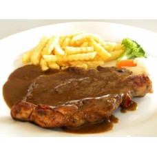 Chicken Chop Black pepper with Fries